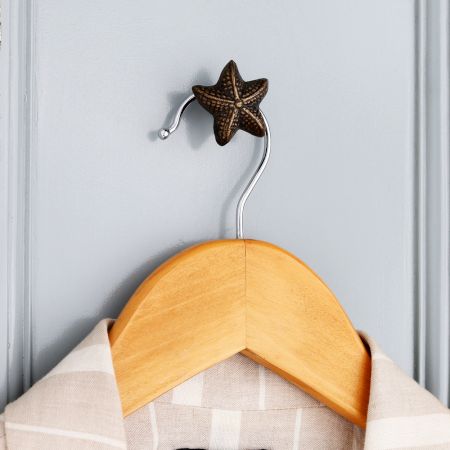 Decorative Modern Antique Starfish Iron Wall Hook