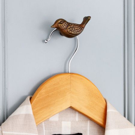 Antique Small Bird Iron Wall Hook