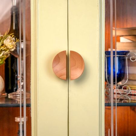 Natural Wooden Door Handles (Small Size) Pack of 2 Pieces