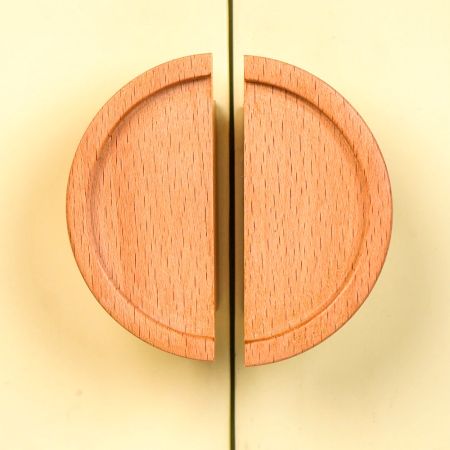 Natural Wooden Drawer Handles (Small Size) Pack of 1 Pair