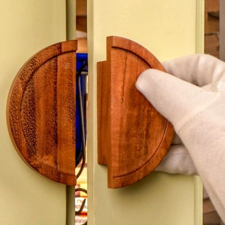 Decorative Wooden Door Handles(medium size)(4 Inches)