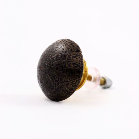 Brass Floral Cabinet Knob