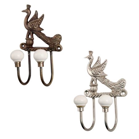 Peacock Iron Decorative Hooks
