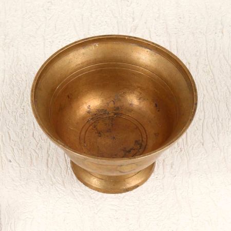 Premium Brass Kumkum Tilak Cup for Hindu Rituals