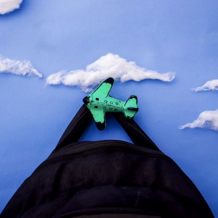 Modern Multicolor Aeroplane Metal Wall Hooks-3 Pieces