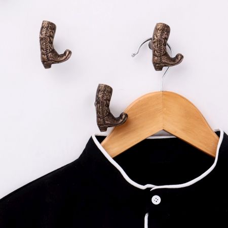 Antique Shoes Modern Metal Wall Hooks-3 Pieces