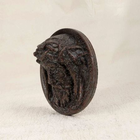 Vintage Handmade Metal Christian Wall Plate for Wall Hanging