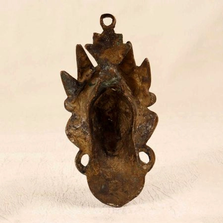 Traditional Brass Lord Ganesha Head Plate for Wall Hanging