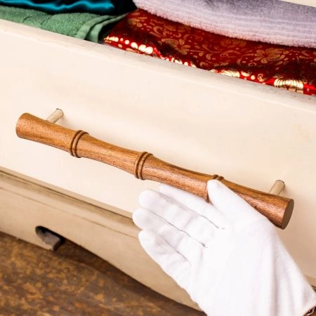 Natural Modern Wooden Handles for Drawer and Dressers (11 Inches)