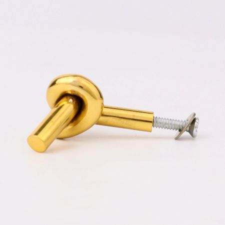 Handmade Solid Golden Brass Knot Cabinet Knob