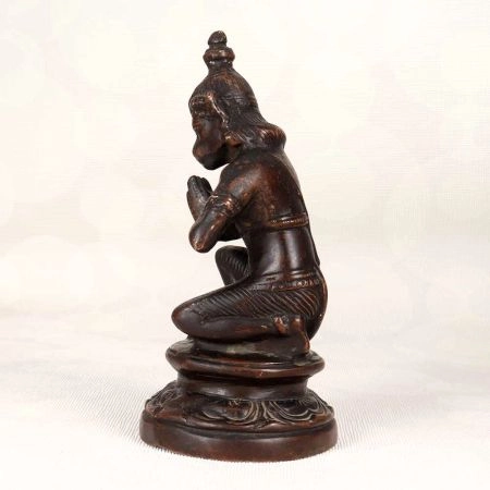 Handmade Finest Brass Lord Hanuman Statue in Sitting Position