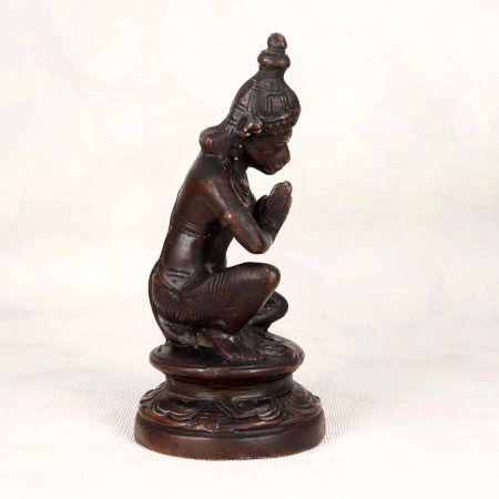 Handmade Finest Brass Lord Hanuman Statue in Sitting Position
