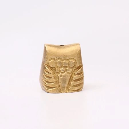 Golden Brass Owl Incense Stick Holder