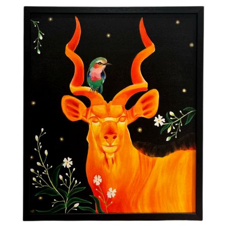 Elistar (The Chosen Star) Oil Canvas Painting By Natasha Harshit Guliani 60 x 50 cm