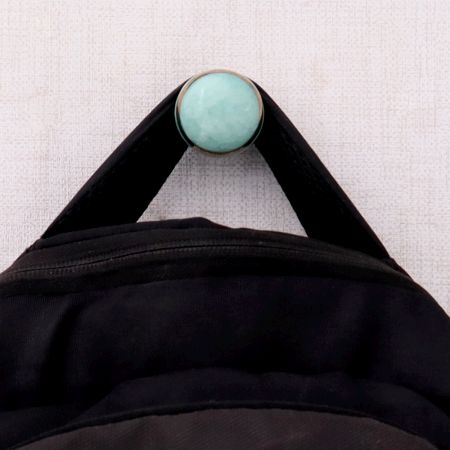 Sea Green Crackle Ceramic Wall Hook