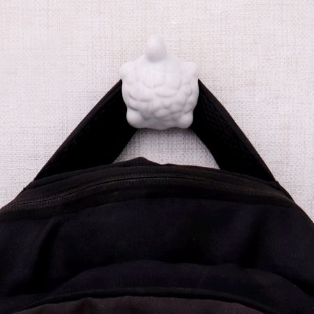 White Tortoise Ceramic Wall Hook