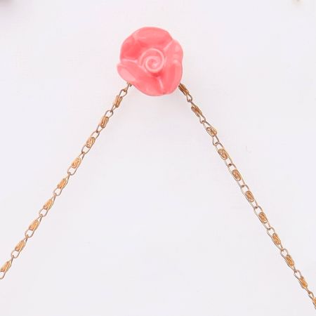 Pink Small Rose Ceramic Wall Hook