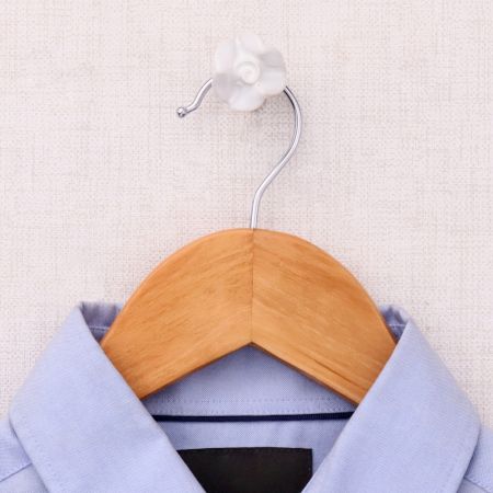 White Small Rose Ceramic Wall Hook
