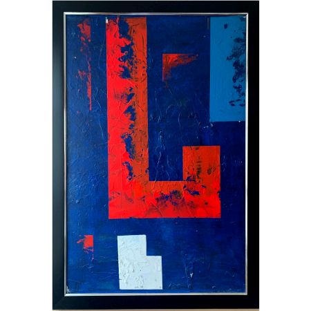 The Blessing Acrylic Canvas Painting by Artist Ashok Jadav 90 x 60 cm