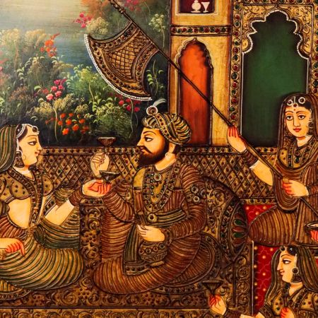 Tanjore Art Beautiful Painting on Board in Antique Finish