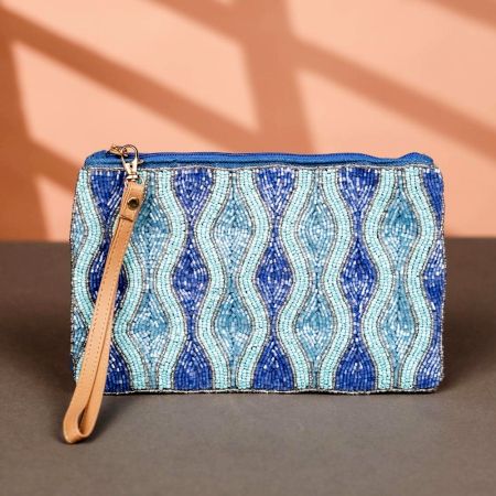 Handmade Traditional Hand Bag Made of Cotton and Beads