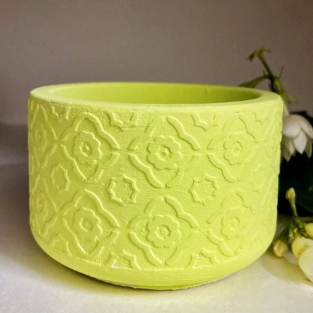 Green Cemented Candle Holder/Tea Light Holder