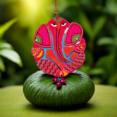 Decoreer Handicraft Home Decor Wooden Wall Hanging Ganesha
