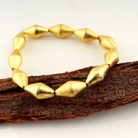 22k Gold plated Stretchable bracelet, Brass handmade jewelry