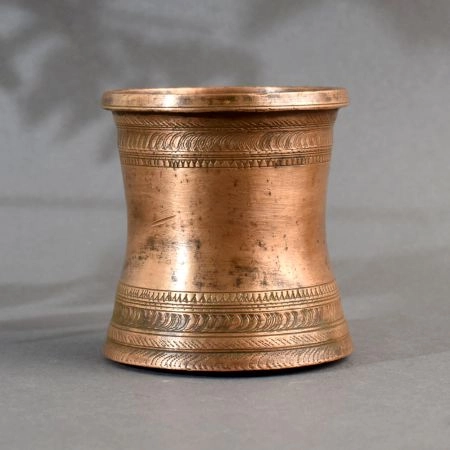 Engraved Copper Holy Water Pot for Home Decoration