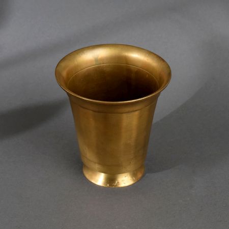 Indian Handmade Brass Holy Glass Pot for Decoration