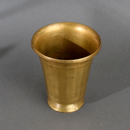 Handcrafted Premium Brass Holy Glass Pot for Rituals