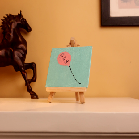 Mini Let It Go Balloon Canvas Painting