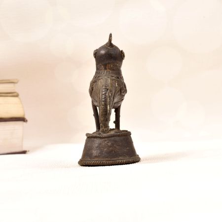 Tribal Folk Brass Handmade Peacock Statue for Home Decor