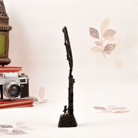 Handmade Vintage Brass Tribal Statue of Tree of Life for Decor