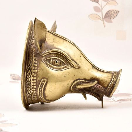 Handcrafted Finest Brass Lord Varaha Head for Wall Hanging