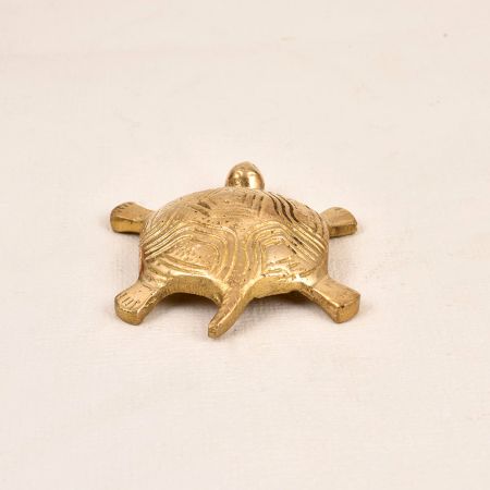 Vintage Finest Brass Indian Turtle Yantra for Prayer Room