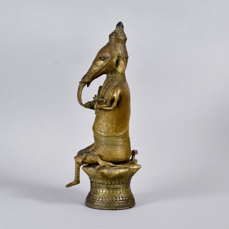 Handmade Tribal Lord Ganesha Brass Statue for Prayer Room