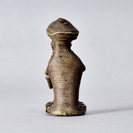 Vintage High-Quality Tribal Brass Man Statue for Decoration