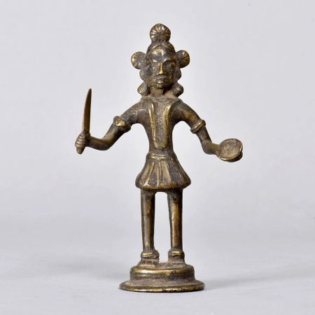 Finest Brass Hindu Goddess Tribal Statue for Prayer Room