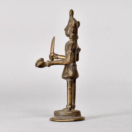 Finest Brass Hindu Goddess Tribal Statue for Prayer Room