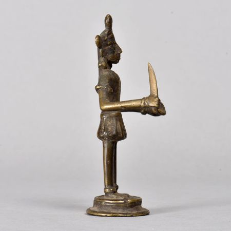 Finest Brass Hindu Goddess Tribal Statue for Prayer Room