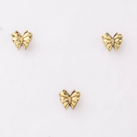 Golden Brass Butterfly Wall Hooks-3 Pieces
