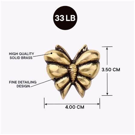 Antique Brass Butterfly Wall Hooks-3 Pieces