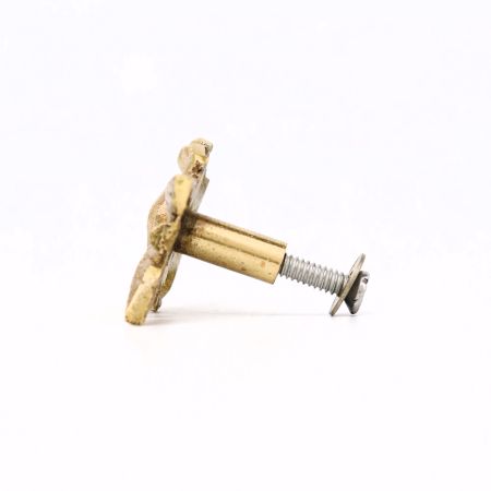 Golden Brass Rose Drawer Knob