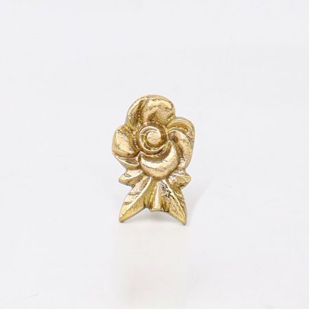Golden Brass Rose Drawer Knob
