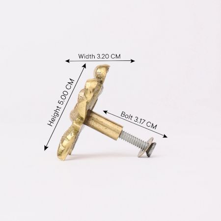 Golden Brass Rose Drawer Knob