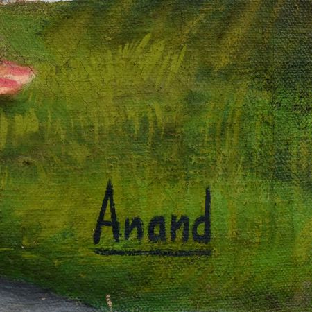 Ethereal Beauty in Forest Landscape Acrylic on Canvas Painting