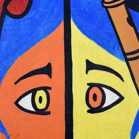 Harmony of Divine Faces Canvas on Board Painting