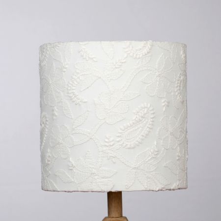 White Chikankari Pendant Lampshade