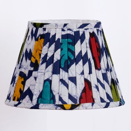 Multicolour Batik Pleated Empire Lampshade Large